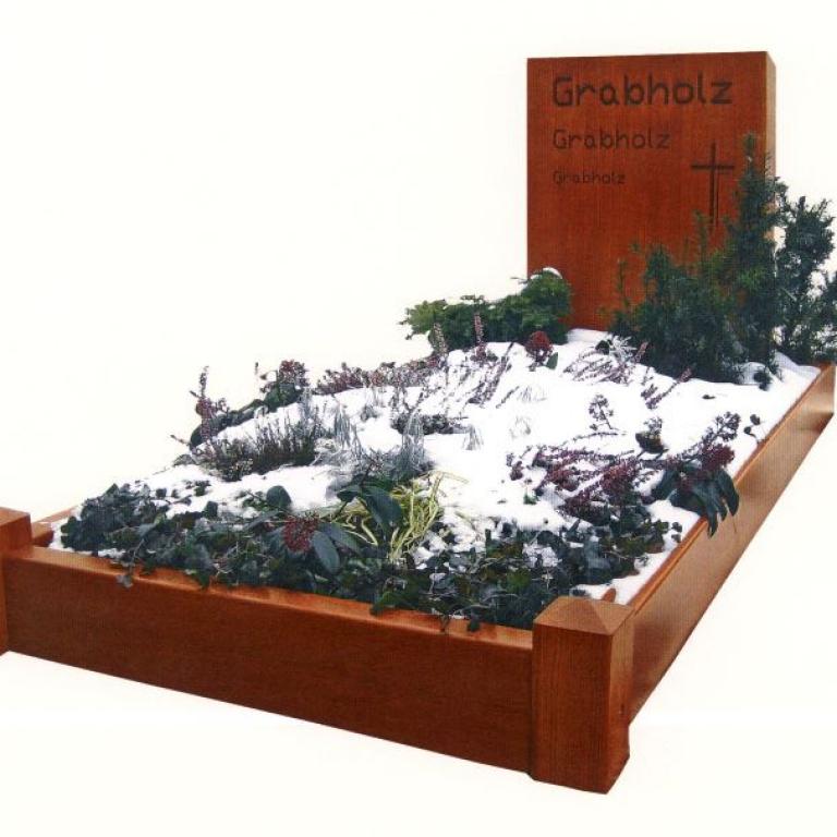 Grabholz einfassung