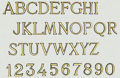 Metallschrift Romano Metallschrift Romano